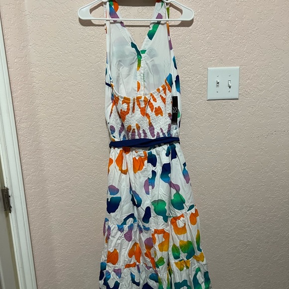 Womens rainbow leopard dress - Picture 2 of 5